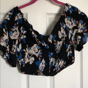 Smocked off -the-shoulder top